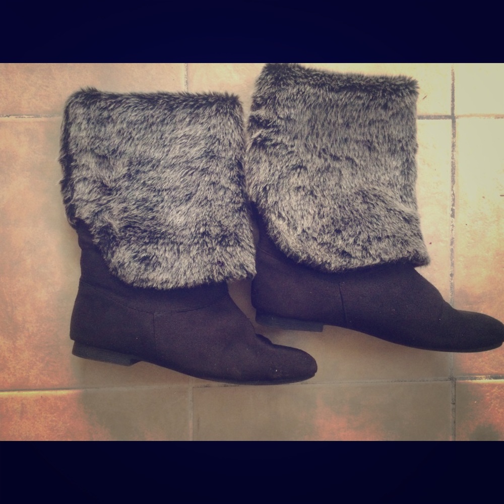 Fuzzy boots